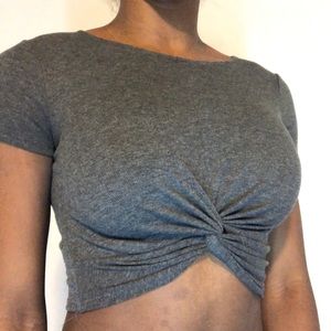 Forever 21 Gray Crop top